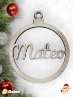 BOLA CLASICA NAVIDAD QUE TIERNO PERSONALIZADA LAS PALMAS CANARIAS MATERIALES RELIEVE TROQUEL