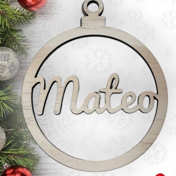 BOLA CLASICA NAVIDAD QUE TIERNO PERSONALIZADA LAS PALMAS CANARIAS MATERIALES RELIEVE TROQUEL
