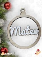 BOLA CLASICA NAVIDAD QUE TIERNO PERSONALIZADA LAS PALMAS CANARIAS MATERIALES RELIEVE TROQUEL