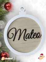 BOLA CLASICA NAVIDAD QUE TIERNO PERSONALIZADA LAS PALMAS CANARIAS MATERIALES RELIEVE TROQUEL
