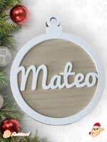 BOLA CLASICA NAVIDAD QUE TIERNO PERSONALIZADA LAS PALMAS CANARIAS MATERIALES RELIEVE TROQUEL
