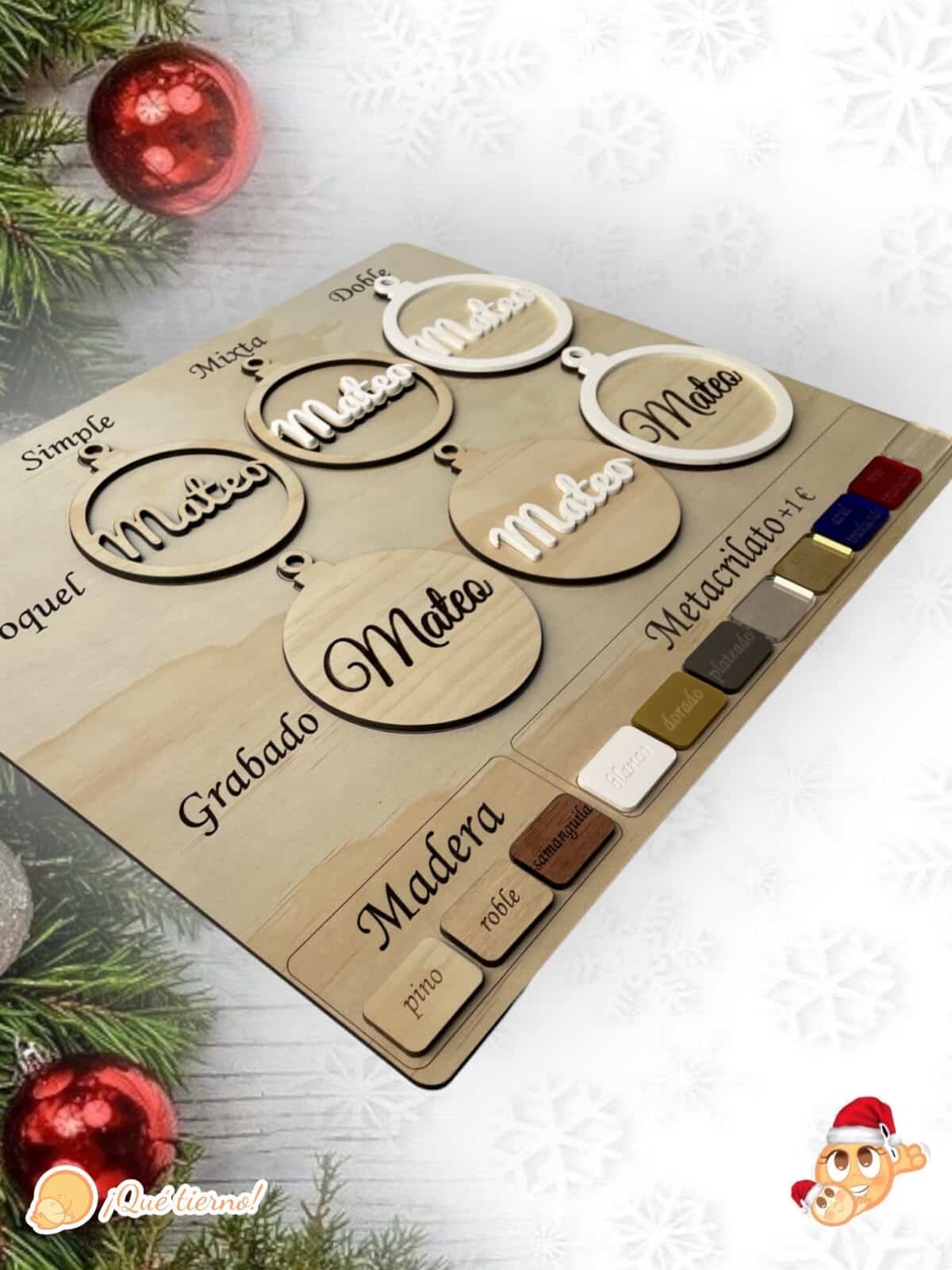 BOLA CLASICA NAVIDAD QUE TIERNO PERSONALIZADA LAS PALMAS CANARIAS MATERIALES RELIEVE TROQUEL (7) BOLA CLASICA NAVIDAD QUE TIERNO PERSONALIZADA LAS PALMAS CANARIAS MATERIALES RELIEVE TROQUEL