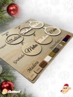 BOLA CLASICA NAVIDAD QUE TIERNO PERSONALIZADA LAS PALMAS CANARIAS MATERIALES RELIEVE TROQUEL