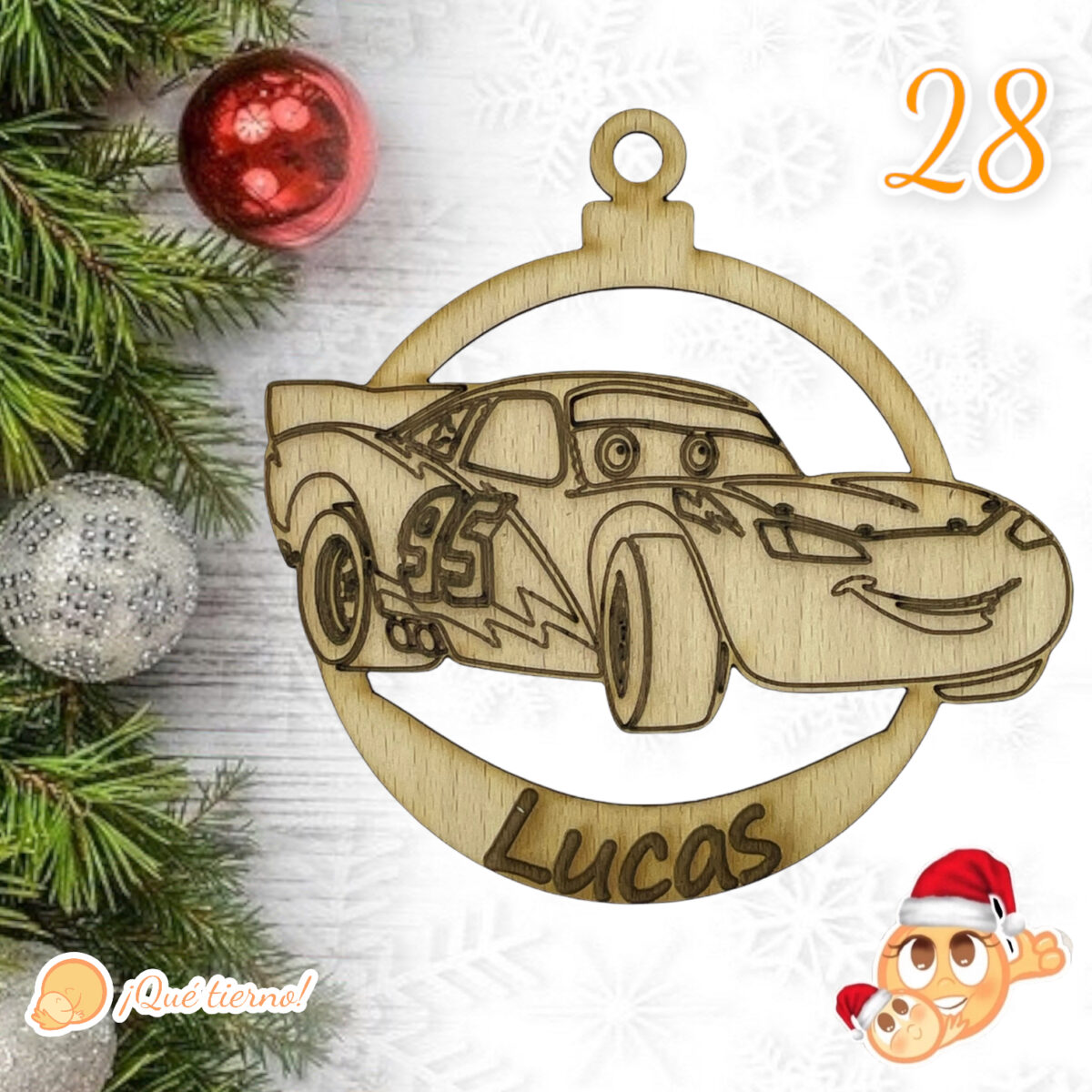BOLA CARS NAVIDAD QUE TIERNO PERSONALIZADA CANARIAS LAS PALMAS (11) BOLAS NAVIDAD QUE TIERNO PERSONALIZADA CANARIAS LAS PALMAS