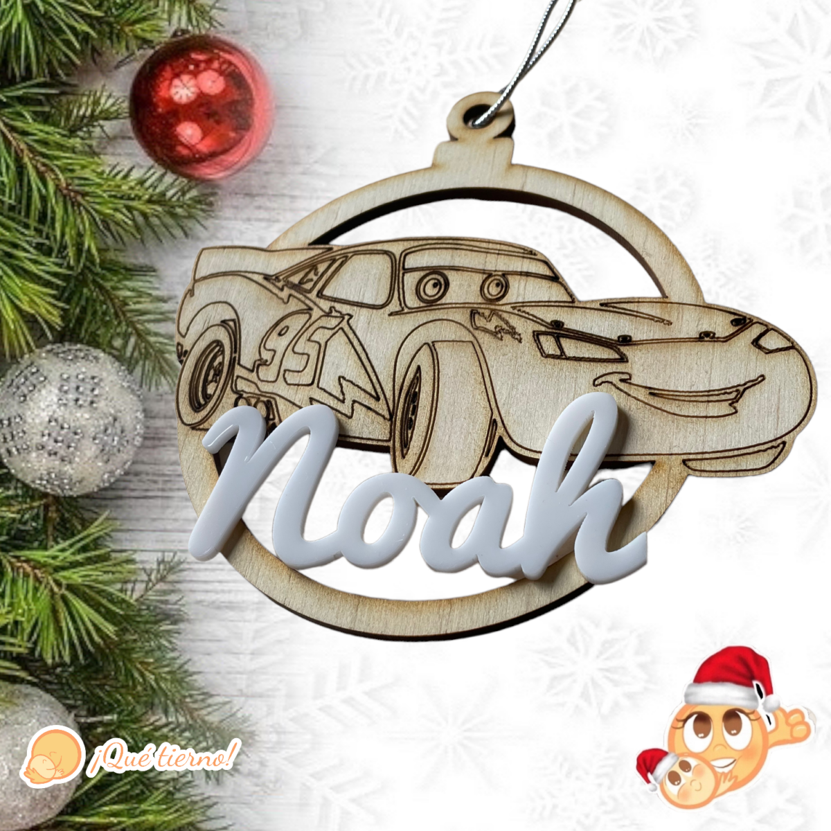 BOLA CARS NAVIDAD QUE TIERNO PERSONALIZADA CANARIAS LAS PALMAS (12) BOLAS NAVIDAD QUE TIERNO PERSONALIZADA CANARIAS LAS PALMAS
