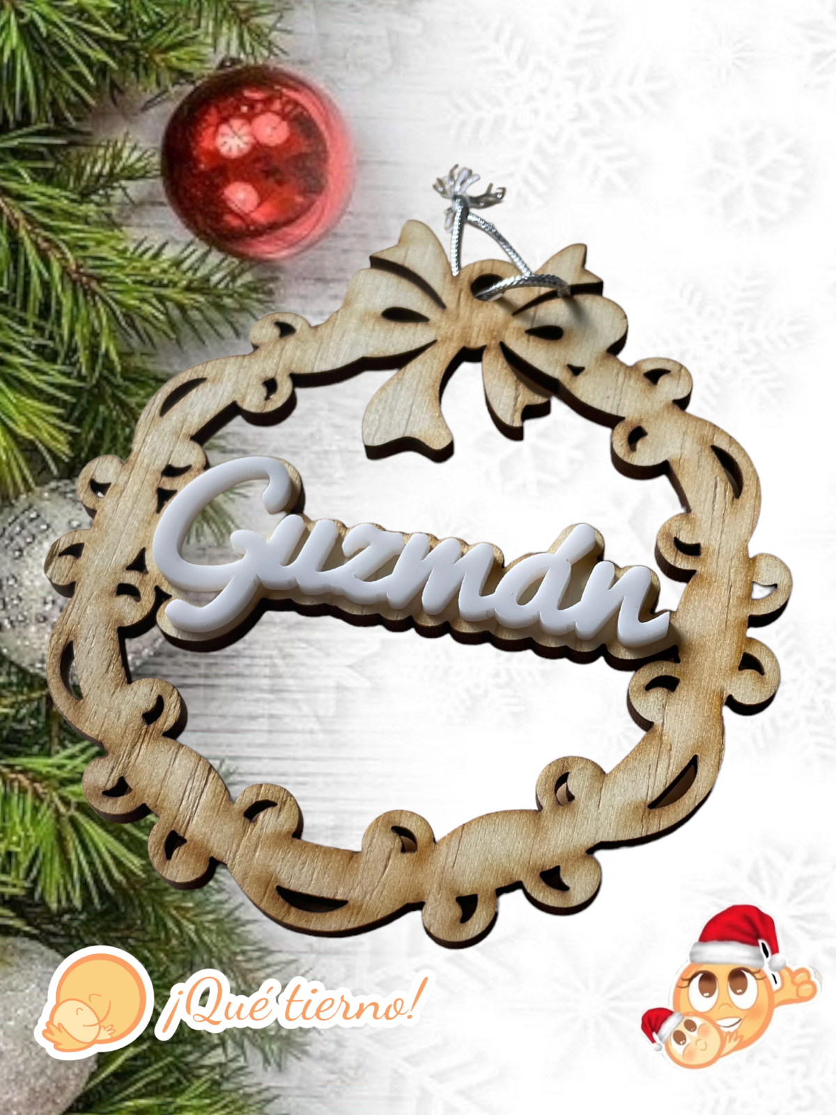 BOLAS NAVIDAD QUE TIERNO PERSONALIZADA CANARIAS LAS PALMAS