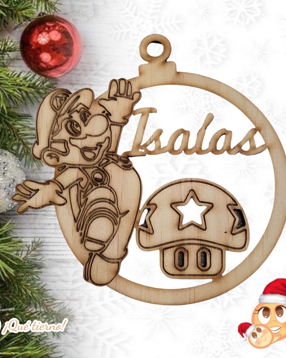 BOLAS NAVIDAD QUE TIERNO PERSONALIZADA CANARIAS LAS PALMAS