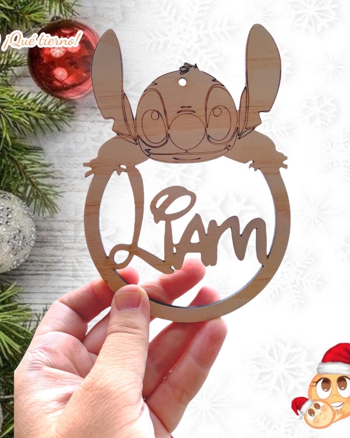 BOLAS NAVIDAD QUE TIERNO PERSONALIZADA CANARIAS LAS PALMAS