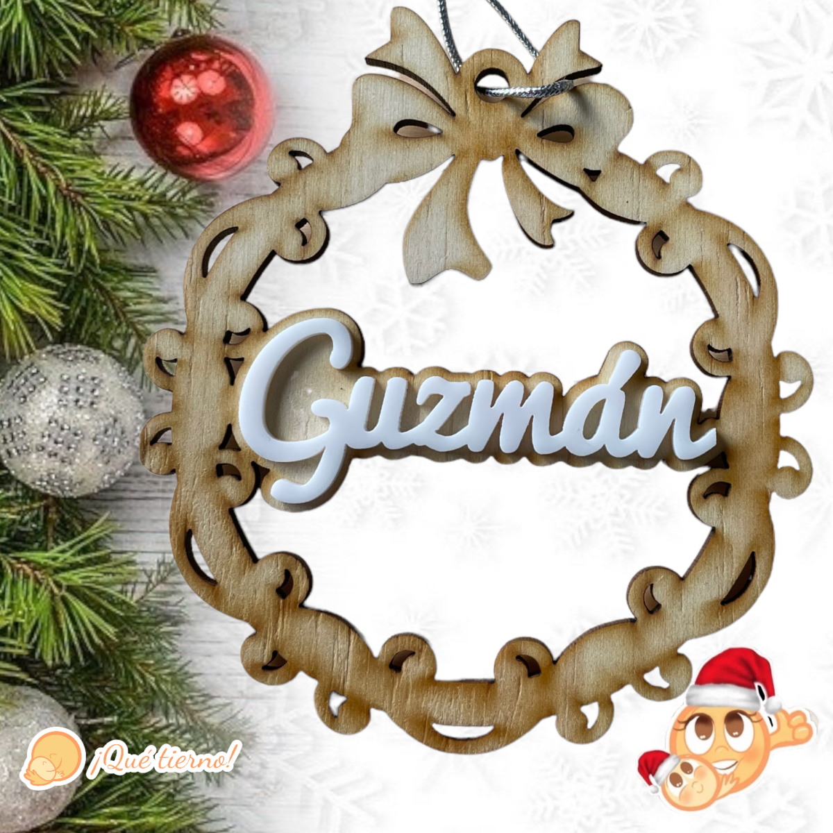 BOLAS NAVIDAD QUE TIERNO PERSONALIZADA CANARIAS LAS PALMAS