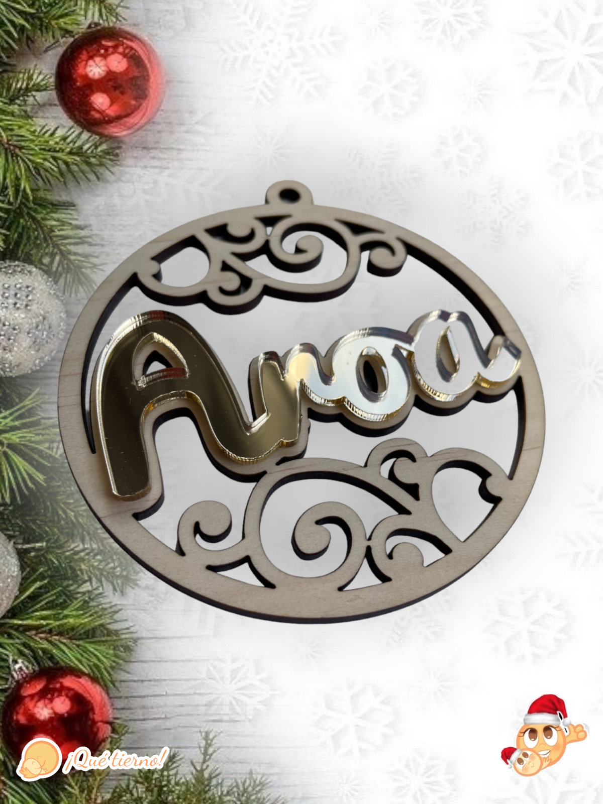 BOLAS NAVIDAD QUE TIERNO PERSONALIZADA CANARIAS LAS PALMAS