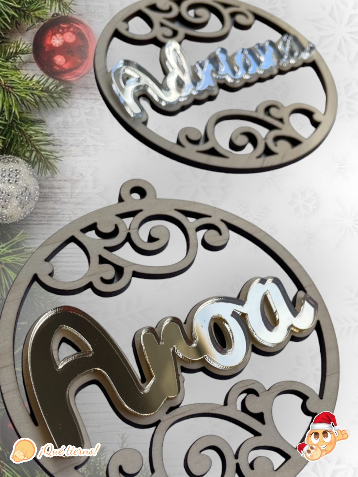 BOLAS NAVIDAD QUE TIERNO PERSONALIZADA CANARIAS LAS PALMAS