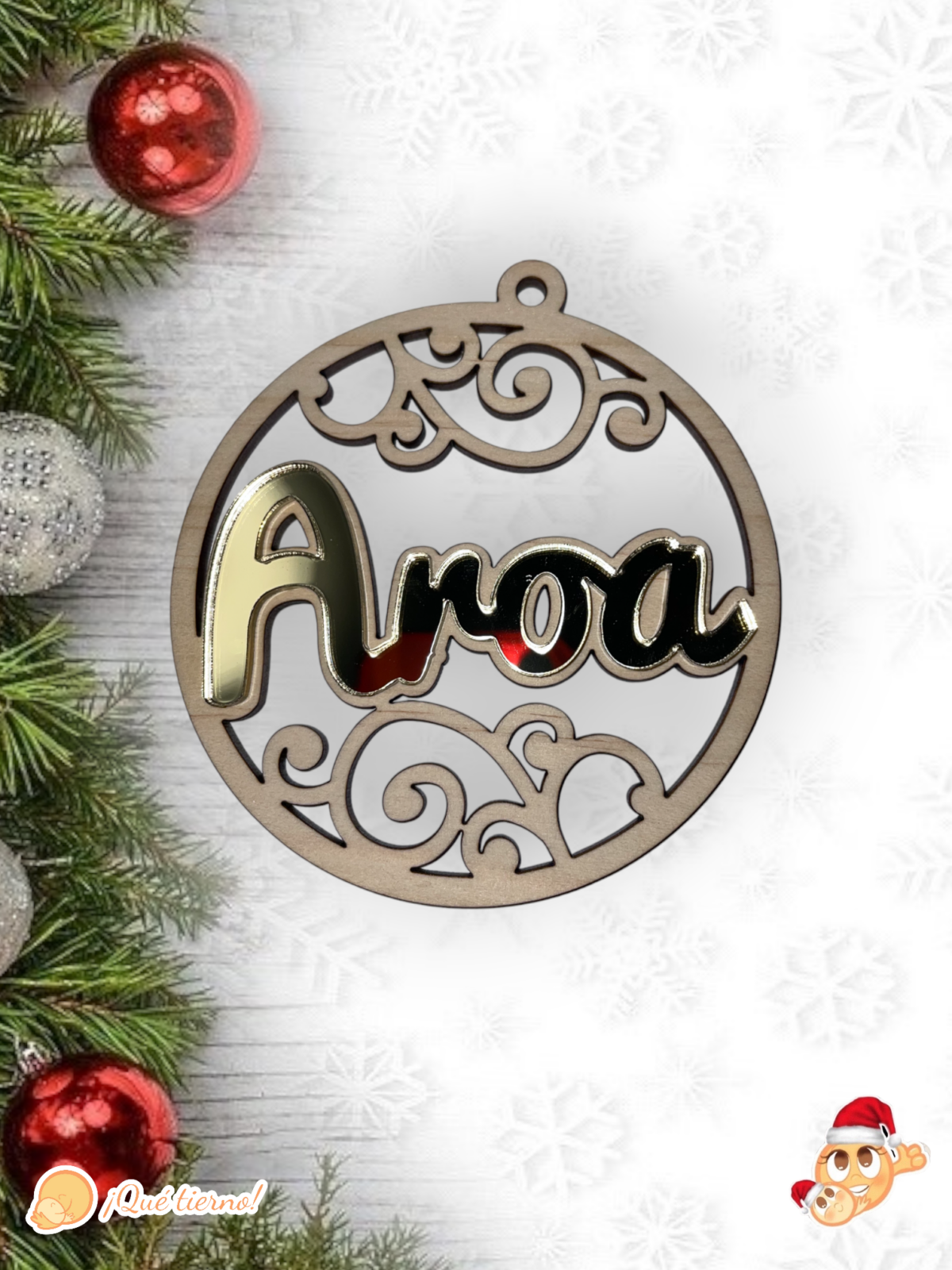 BOLAS NAVIDAD QUE TIERNO PERSONALIZADA CANARIAS LAS PALMAS