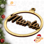 BOLA CLASICA NAVIDAD CLASICA MADERA QUE TIERNO CANARIAS