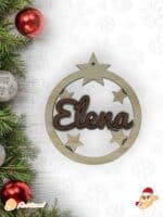 BOLA NAVIDAD QUE TIERNO CANARIAS MADERA PERSONALIZADO