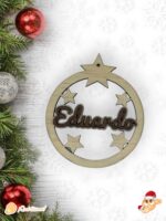 BOLA NAVIDAD QUE TIERNO CANARIAS MADERA PERSONALIZADO