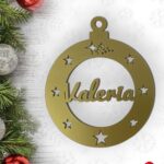 BOLA NAVIDAD QUE TIERNO CANARIAS MADERA PERSONALIZADO