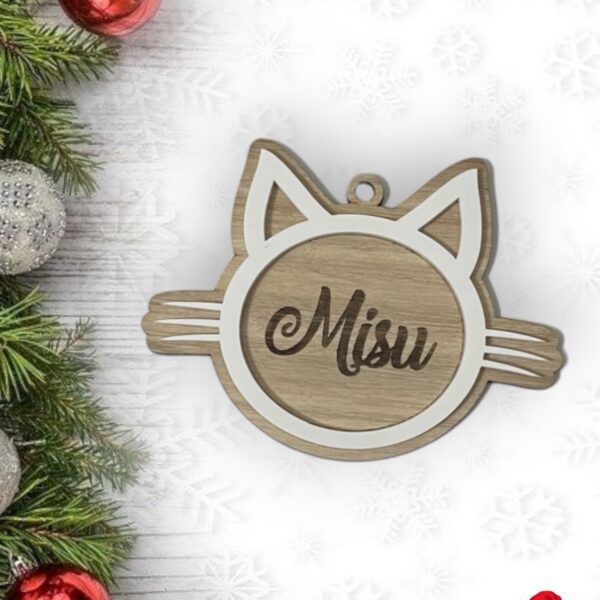 BOLA NAVIDAD QUE TIERNO CANARIAS MADERA PERSONALIZADO