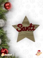 BOLA NAVIDAD QUE TIERNO CANARIAS MADERA PERSONALIZADO