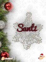 BOLA NAVIDAD QUE TIERNO CANARIAS MADERA PERSONALIZADO