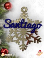 BOLA NAVIDAD QUE TIERNO CANARIAS MADERA PERSONALIZADO