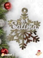 BOLA NAVIDAD QUE TIERNO CANARIAS MADERA PERSONALIZADO