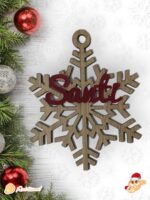 BOLA NAVIDAD QUE TIERNO CANARIAS MADERA PERSONALIZADO