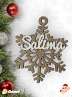 BOLA NAVIDAD QUE TIERNO CANARIAS MADERA PERSONALIZADO