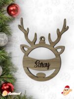 BOLA NAVIDAD QUE TIERNO CANARIAS MADERA PERSONALIZADO
