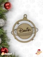 BOLA NAVIDAD QUE TIERNO CANARIAS MADERA PERSONALIZADO