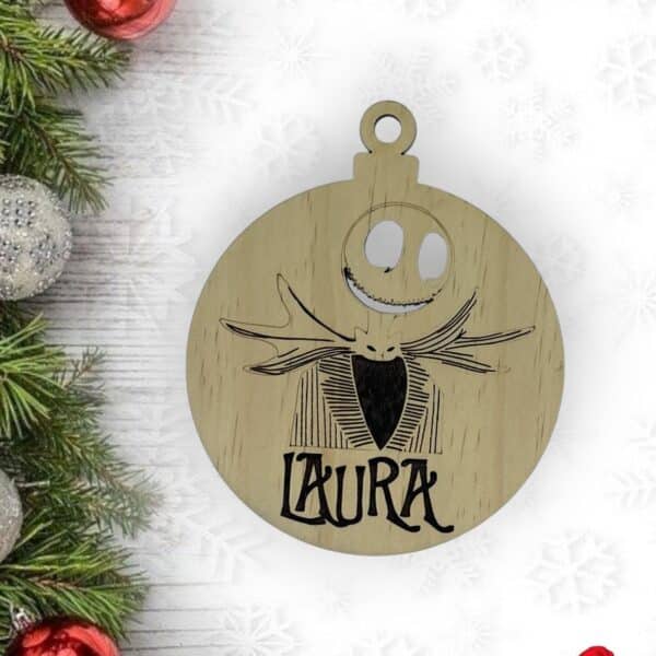 BOLA NAVIDAD QUE TIERNO CANARIAS MADERA PERSONALIZADO