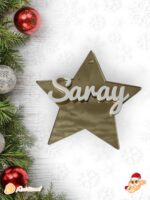 BOLA NAVIDAD QUE TIERNO CANARIAS MADERA PERSONALIZADO