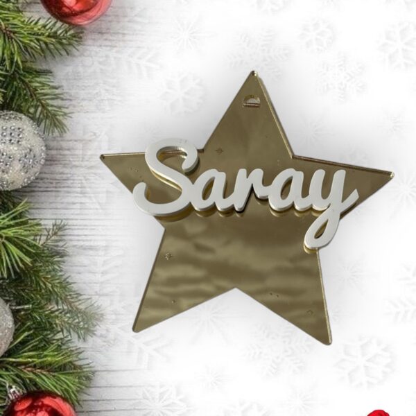BOLA NAVIDAD QUE TIERNO CANARIAS MADERA PERSONALIZADO