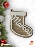 BOLA NAVIDAD QUE TIERNO CANARIAS MADERA PERSONALIZADO