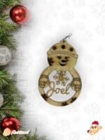 BOLA NAVIDAD QUE TIERNO CANARIAS MADERA PERSONALIZADO