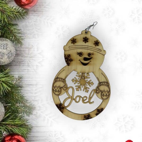 BOLA NAVIDAD QUE TIERNO CANARIAS MADERA PERSONALIZADO