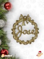 BOLA NAVIDAD QUE TIERNO CANARIAS MADERA PERSONALIZADO