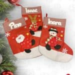 CALCETIN NAVIDAD BOTA PAPA NOEL RENO MUÑECO DE NIEVE ROJO LAS PALMAS QUE TIERNO PERSONALIZADO CANARIAS