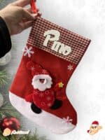 CALCETIN NAVIDAD BOTA PAPA NOEL RENO MUÑECO DE NIEVE ROJO LAS PALMAS QUE TIERNO PERSONALIZADO CANARIAS