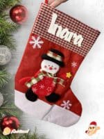 CALCETIN NAVIDAD BOTA PAPA NOEL RENO MUÑECO DE NIEVE ROJO LAS PALMAS QUE TIERNO PERSONALIZADO CANARIAS