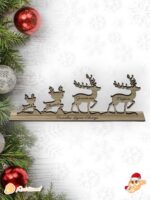 familia de renos que tierno navidad madera personalizado canarias las palmas