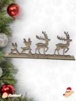 familia de renos que tierno navidad madera personalizado canarias las palmas