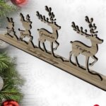 familia de renos que tierno navidad madera personalizado canarias las palmas