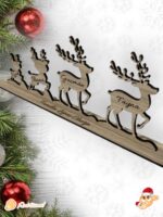 familia de renos que tierno navidad madera personalizado canarias las palmas