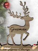 familia de renos que tierno navidad madera personalizado canarias las palmas