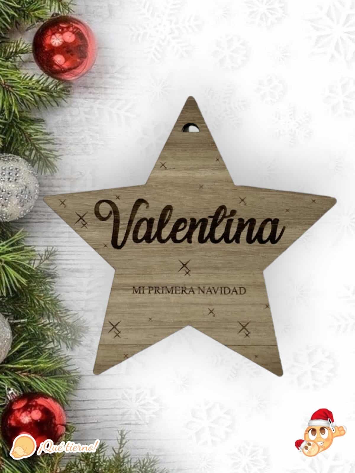 ESTRELLA MI PRIMERA NAVIDAD LAS PALMAS CANARIAS PERSONALIZADA QUE TIERNO