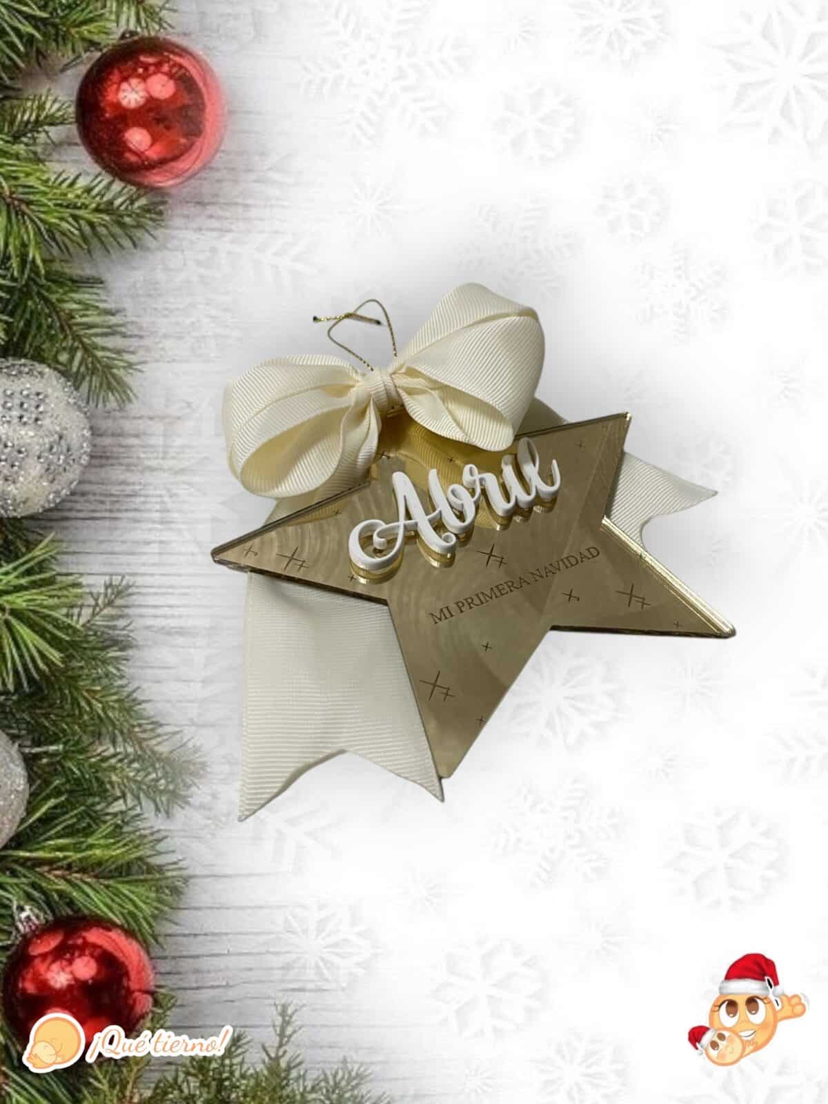 ESTRELLA MI PRIMERA NAVIDAD LAS PALMAS CANARIAS PERSONALIZADA QUE TIERNO