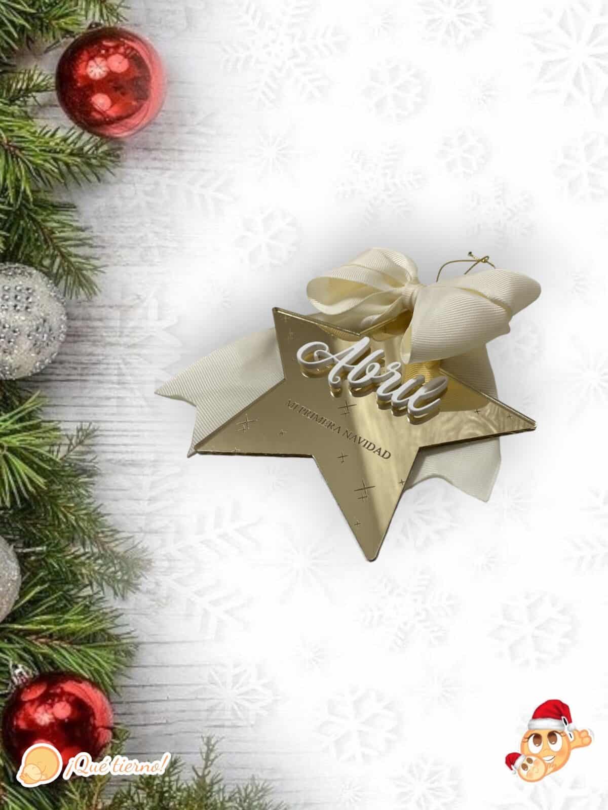 ESTRELLA MI PRIMERA NAVIDAD LAS PALMAS CANARIAS PERSONALIZADA QUE TIERNO