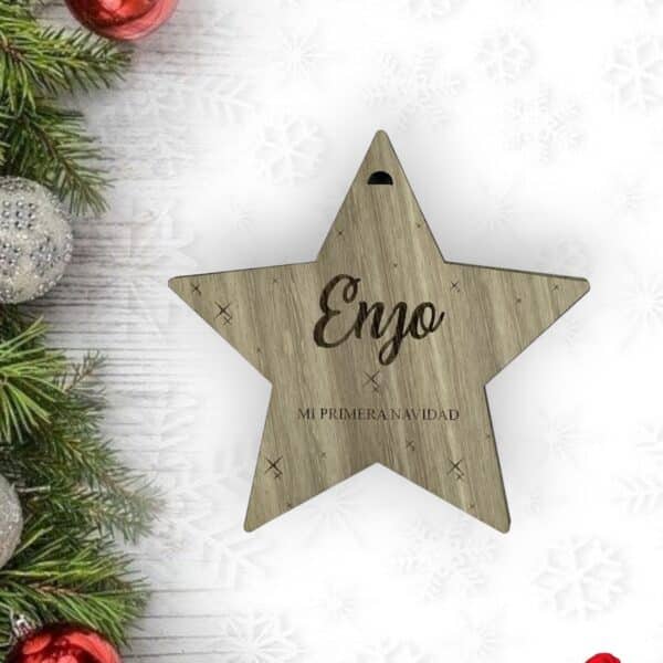 ESTRELLA MI PRIMERA NAVIDAD LAS PALMAS CANARIAS PERSONALIZADA QUE TIERNO