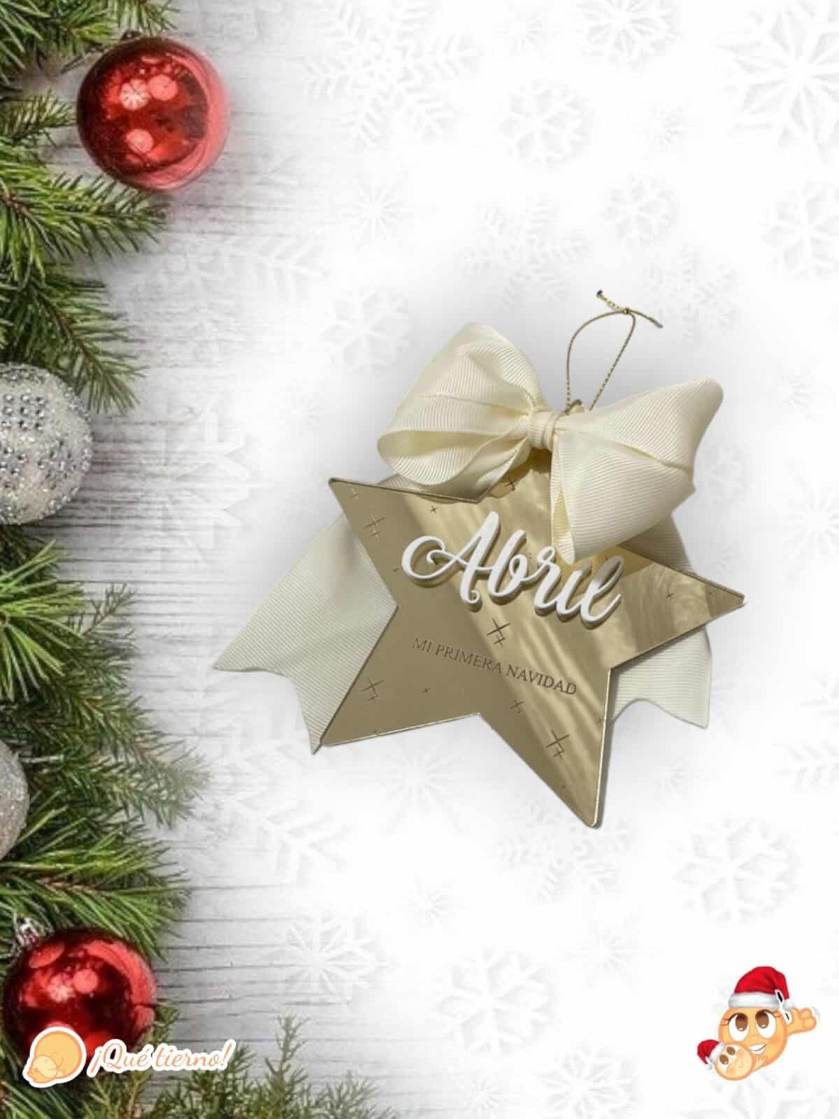 ESTRELLA MI PRIMERA NAVIDAD LAS PALMAS CANARIAS PERSONALIZADA QUE TIERNO