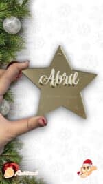 ESTRELLA MI PRIMERA NAVIDAD LAS PALMAS CANARIAS PERSONALIZADA QUE TIERNO